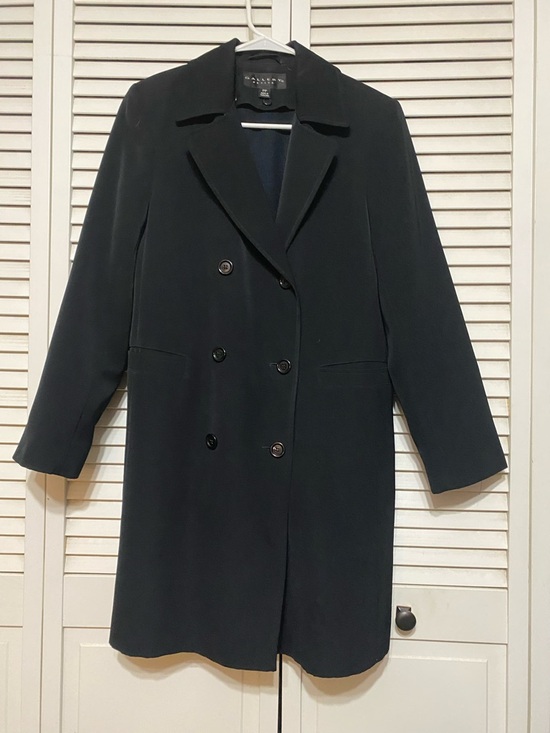 Ann Taylor Jackets & Blazers - Ann Taylor Black Double-Breasted Trench Coat